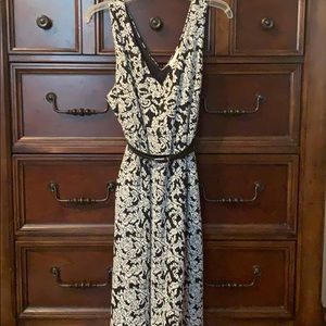 Motherhood Damask maternity dress